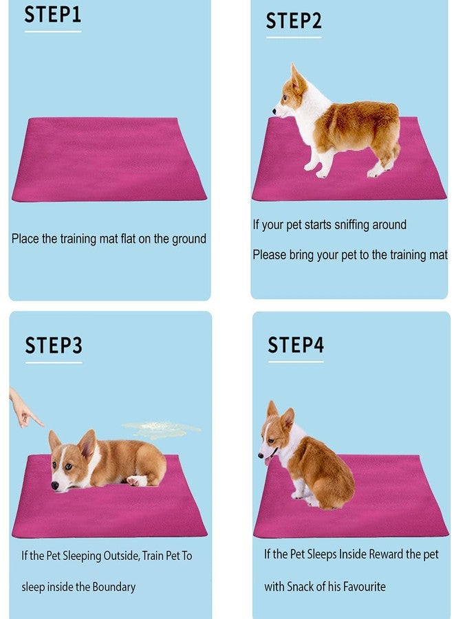 Trance Waterproof Pet Training Pads | Reusable Pee Pad for Dogs Cats Puppy and Pets | Washable Pet Dry Sheet | Potty Trainer | Soft and Hypo-Allergenic (Small, Size 0.5 x 0.7 m | 50 x 70 Cms, Berry Pink)- Pack Of 2 - Image 5